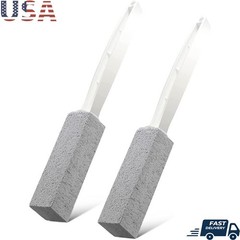 Pumice Stone Toilet Bowl Cleaner Non-Scratch Hard Water Stain Remover 2-Pack New