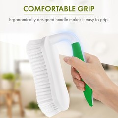 Heavy-Duty Scrub Brush with Ergonomic Handle – Multi-Surface Cleaner Pack of 2