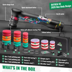 BATOCA S5 Cordless Mini Car Polisher Buffer Sander Rotary & Dual Action
