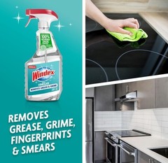 Windex with Vinegar Glass Cleaner Spray Bottle, 23 fl oz.