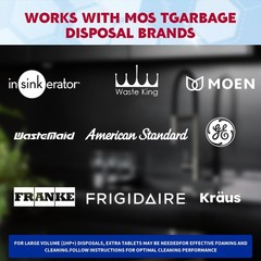 Garbage Disposal Cleaner and Deodorizer Tablets – 26 Pack, Powerful XL Foamin…