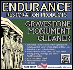 Endurance Gravestone & Monument Cleaner – 6 Quart Case (Spray Bottles)
