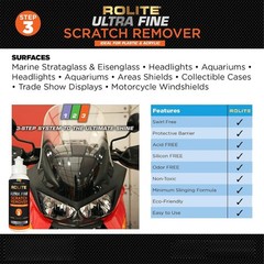 4oz Ultra Fine Scratch Remover for Headlights & Marine Surfaces – Restores Shine