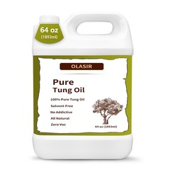 64 oz 100% Natural Pure Tung Oil for Wood Finishing Food Grade Safe, Waterproof