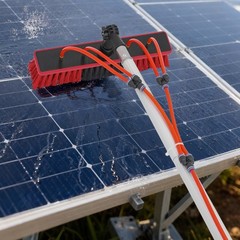 Outdoor Window Clean Water-Fed Rod Set Long Reach Solar Panel Cleaning Brush Kit
