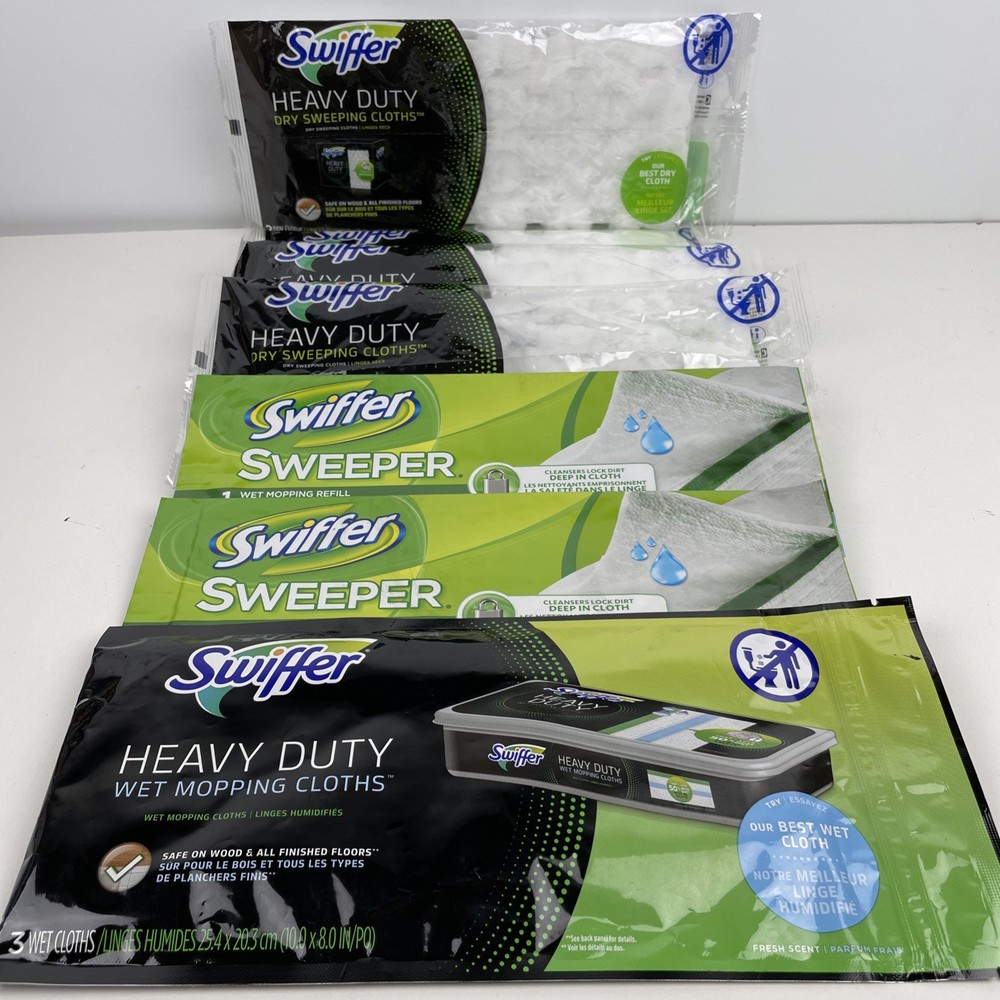 Swiffer Assortment – Mix Of Wet And Dry Refill Pads – Read Description