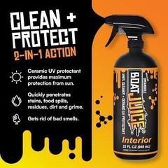 Boat Juice – Interior Cleaner with SiO2 Ceramic UV Protectant – Works Great on U