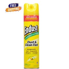 Endust Multi-Surface Dusting & Cleaning Spray Aerosol, Lemon Zest, 12.5 oz