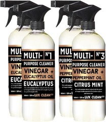 Eucalyptus & Peppermint Infused Vinegar Cleaners – 4 Bottles