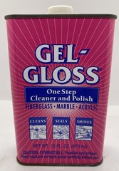 Gel-Gloss One Step Cleaner & Polish 16 FL Oz Can For Fiberglass, Marble 90% Full