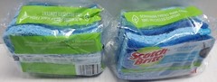New! 2pk Scotch-Brite Non-Scratch SCRUB SPONGES 3each Multi-Purpose Cleaner