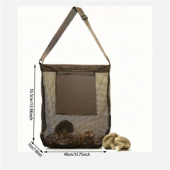 Multipurpose Picking Bag Large Capacity Foldable Mushroom Mesh Bag Outdoor Campi