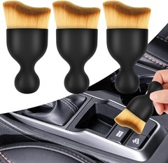 3PCS Car Interior Cleaning Brush Automotive Interior Dusting Brush Soft Bristles