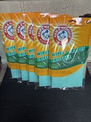 (LOT OF 5 PACKS) Arm & Hammer 6-Pack Non-Woven Fiber Cloth – 30 WIPES TOTAL