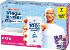 Magic Eraser Sponge Bathroom Shower & Tub Cleaner Soap Scum Remover Bathroom