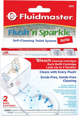 8302P8 Flush ‘N Sparkle Automatic Toilet Bowl Cleaning System Bleach Replacement