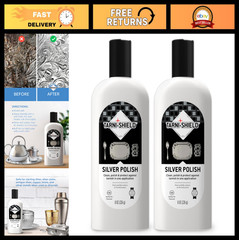 Silver Polish 2-Pack – Clean, Protect & Shine Tarnish-Free – 8 Ounces Each