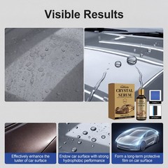 2PCS PTZ Crystal Serum & Window Windshield Glass Oil Film Remover For Car