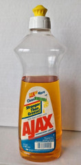 Vintage Rare Ajax With Real Lemon Juice Dishwashing Liquid 22oz Movie TV Prop #B
