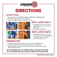 Wood Bleach Kit, 2Step Brightening System, Interior Wood Surfaces