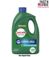 Cascade Complete Dishwasher Detergent Liquid Gel, Dish Detergent, 120 fl oz