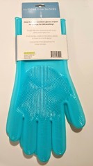 EVRIHOLDER BLUE SILICONE DISHWASHING GLOVES – 1 PAIR (BRAND NEW!)