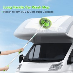 62” Car Wash Brush with Long Handle Chenille Microfiber Car Wash Mop Mitt Ki…