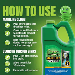 1 Gal. Main Line Opener and Drain Cleaner for Toilet, Tub, Shower and Sink Dr…