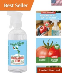 Natural Citrus Extract Fruit & Veggie Wash – 16 FL OZ for Crisp, Clean Produce