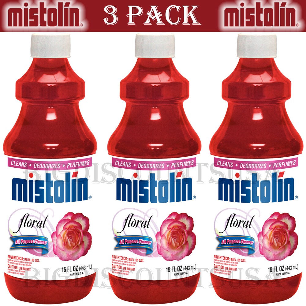 Mistolin All Purpose Cleaning Solution Floral 15 fl oz (3 PACK)