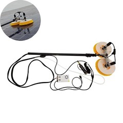 110V Double Head Electric Solar Photovoltaic Cleaning Machine 4m Telescopic Rod