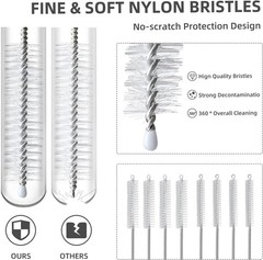 Food-Grade Stainless Steel Straw Cleaners – 8-Piece Set for Convenient Use