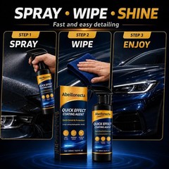 500ML Car Coating Spray(16.9FL OZ), 2 Pcs Quick Coating Agent for Car Paint P…