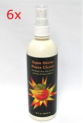 Lot of 6 Super Orange Power Cleaner Spray 12oz Stainless Steel Concentrate USA