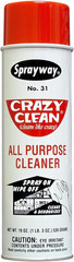 PLZ AEROSCIENCE Sprayway SW031 Crazy Clean Cleaner, 19 Oz, Gray