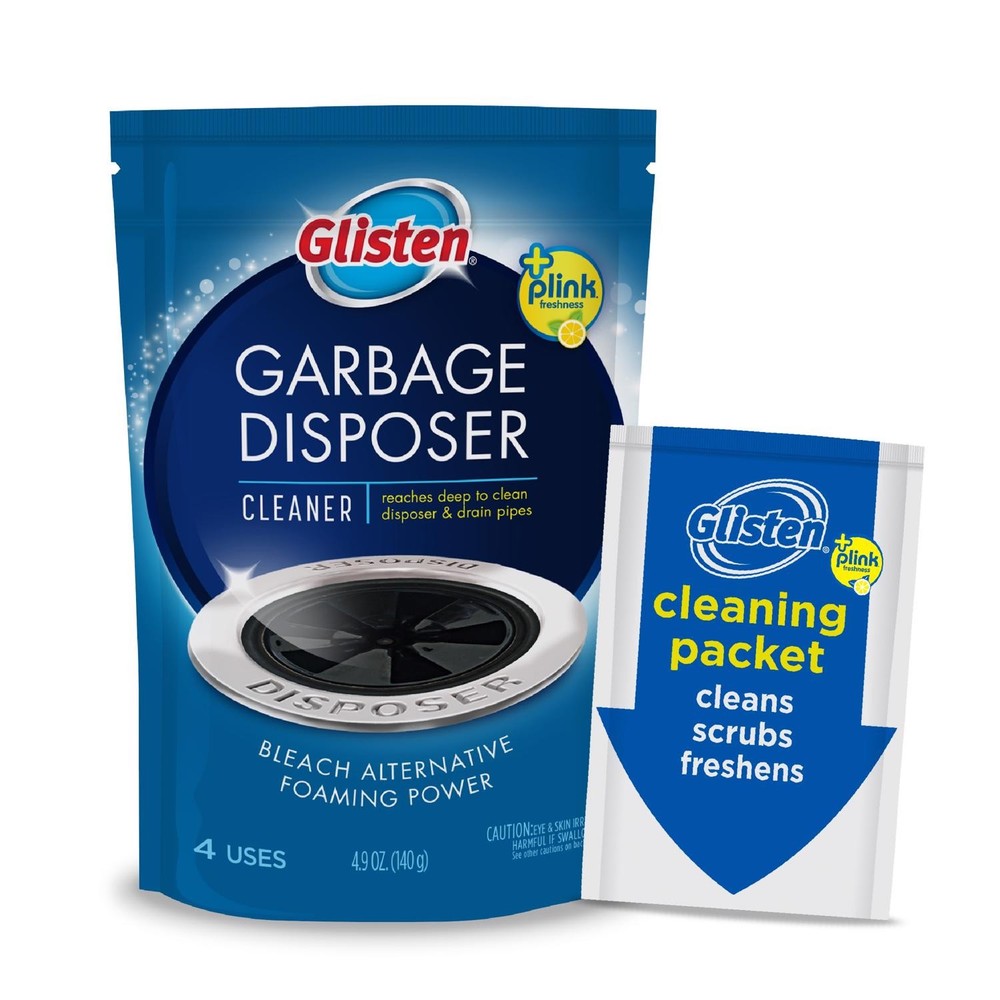 Glisten DP06N-PB Packs Garbage Disposal Care Cleaner Powder 4.9 oz.