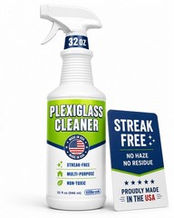 Plexiglass Cleaner – 32 oz Acrylic Cleaner for Plexi glass, Plastic, Vinyl, F…