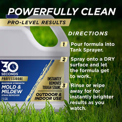 2.5 Gal Professional Outdoor Cleaner Mold and Mildew Stain Remover