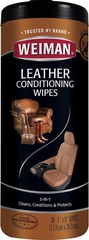 Weiman Leather Conditioner Wipes 30 Count Clean Protect Restore Leather