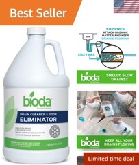 American-Made Drain Cleaner with Odor Elimination – 1 Gallon Liquid Formula