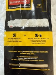 2 RUBBERMAID Commercial MDL#2190660 Dusting Wand Sleeves Microfiber Flex 22in.