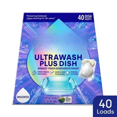 Dish UltraWash Plus Biobased Detergent Pods – Unscented – 16.93oz/40ct