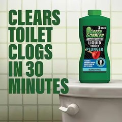 [6 BOTTLES] 33 Oz. Industrial Liquid Toilet Plunger Drain Cleaner