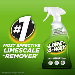 Lime-A-Way Hard Water Stain Remover Spray 22oz Removes Lime Calcium Rust