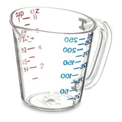 Carlisle 4314107 1 cup Commercial Measuring Cup – Clear New