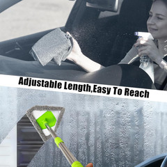 Car Windshield Squeegee Cleaning Tool – Vehicle Window Cleaner with 4 Reusable W