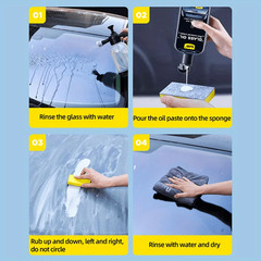120ML Car Glass Oil Film Remover Water Stain Cleaner Windshield Cleaner