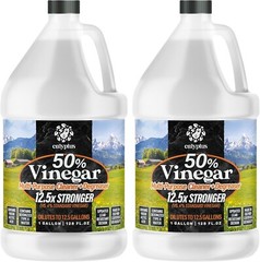 Ultra-Powerful 50% Vinegar Concentrate – Dilutes for Superior Cleaning, 2 Gallon