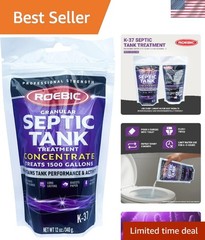 Granular Septic Tank Treatment Concentrate – 12oz for Clog Prevention & Balance