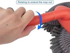 Dual Head Car Wash Cleaning Brush Telescoping Long Handle Chenille Cleaning Mop